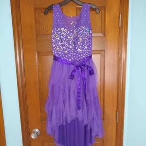 High-low Gemmed Prom Dress